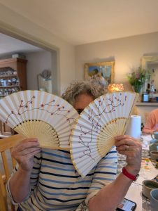 Hand-panted fans