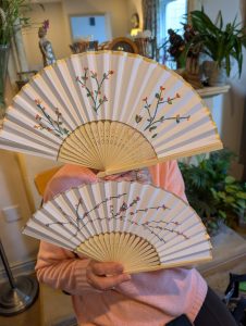 Hand-panted fans