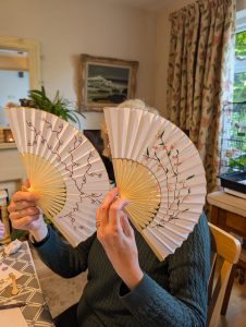 Hand-panted fans