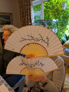Hand-panted fans