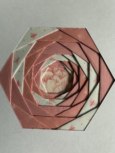Iris Folding Hexagonal Card