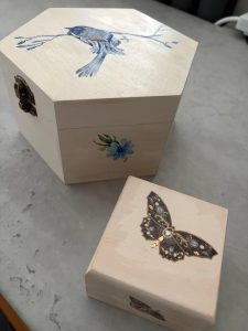 Decoupage boxes