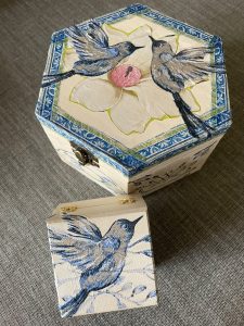 Decoupage boxes