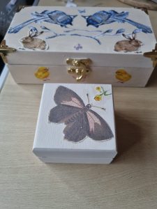Decoupage boxes